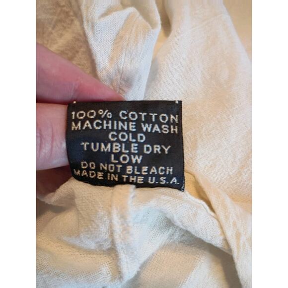 Yasa Gauzy Pants White Wide Leg Drawstring Sz L Beach Resortwear Pool - Picture 8 of 8